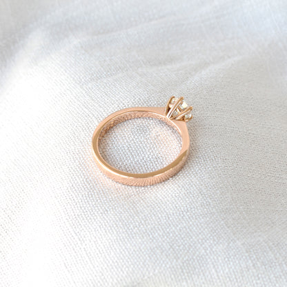 18ct Rose Gold Solitaire Ring